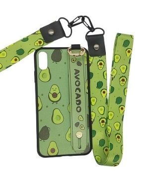 aguacate accesorios, fundas de móvil de aguacates