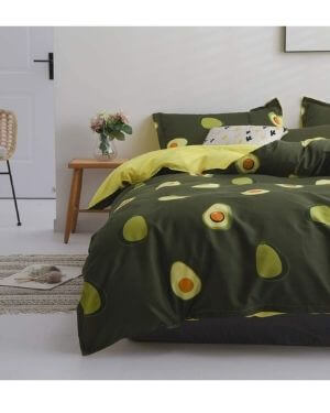 edredon de aguacate hogar, edredones, cojines