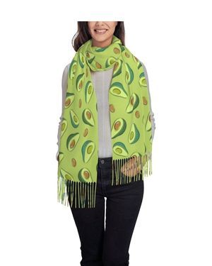 ANGYANG Bufanda cálida, verde aguacate, chales grandes de tacto suave de cachemira para mujer, estola ligera, 192x75 cm