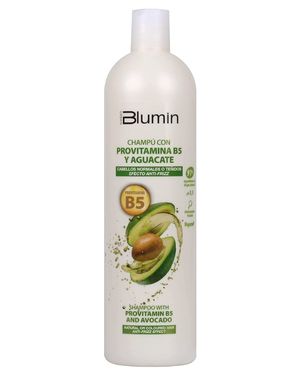 Blumin Champú efecto Anti-Frizz con Aguacate y Provitamina B5, Cabellos Normales o Teñidos