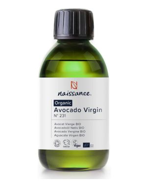 Naissance Aceite Vegetal de Aguacate BIO n. º 231 – 250ml - 100% puro, virgen, prensado en frío, certificado ecológico, vegano y no OGM
