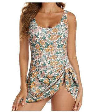 Wantonfy Traje De Baño Mujer Bañadores para Mujer Traje de baño Vestidos Falda Bañador de una Pieza