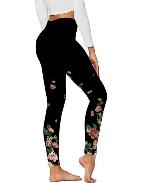 Pantalones de Yoga para mujer, mallas estampadas, pantalones de entrenamiento de cintura alta, pantalones para correr, mallas deportivas, pantalones de Yoga para Calcetines Yog