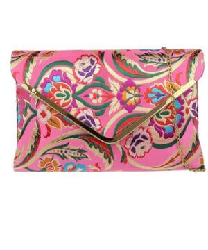 Barroco del bolso de embrague de la flor