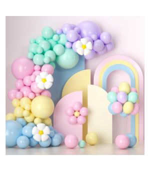 Kit de guirnalda de globos en colores pastel, guirnalda de globos pastel para baby shower, margarita