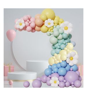 Juego de 146 globos pastel margarita, colores surtidos Warrenson, decoración de baby